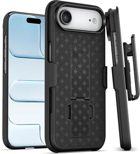 Vista 18 de MOTIVE Funda para iPhone 14, funda con clip para cinturón para Apple iPhone 14, funda protectora delgada y resistente a prueba de golpes con soporte