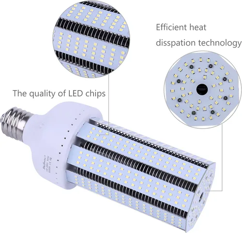 Vista 2 de bombilla de luz LED SkyGenius tipo maíz, Blanco, SKGLED-80, 80.00watts, 110.00 volts