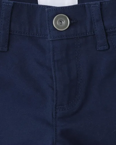 Vista 3 de The Children's Place Pantalones cortos de skimmer sólidos para niña, Azul