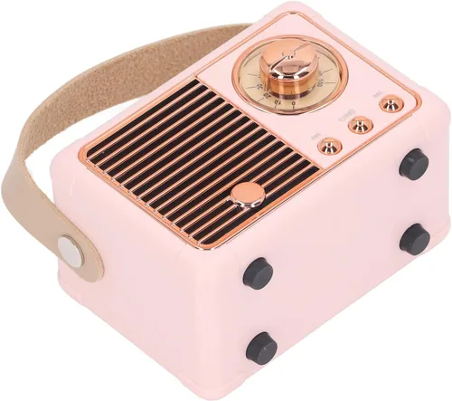 Vista 7 de ZJchao Altavoz portátil mini compacto inalámbrico retro diseño incorporado tarjeta radio alta capacidad batería ligero para viajes al aire libre