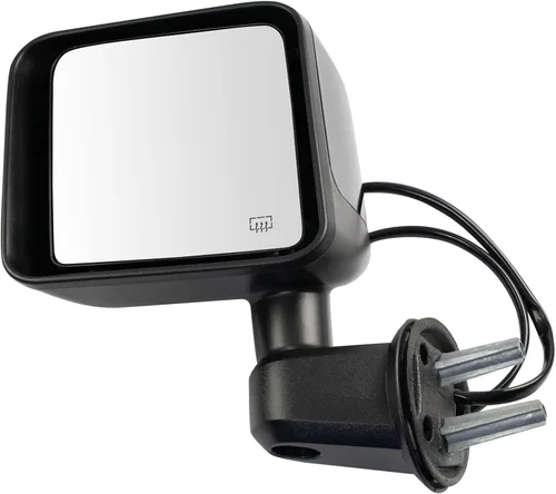 Vista 61 de TRQ Espejo plegable con calefacción eléctrica del lado del conductor con indicador de punto ciego pintura a juego negro liso compatible con Kia