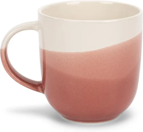 Vista 7 de Elanze Designs Paquete de 2 tazas de café de cerámica de cerámica de 14 onzas, color verde eucalipto