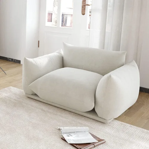 Vista 25 de JACH Mid-Century - Sofá modular moderno de felpilla para sala de estar, sofás minimalistas profundos de 3 asientos con cojín grueso, muebles cómodos