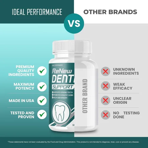 Vista 5 de IDEAL PERFORMANCE Renovar el limpiador de pastillas de apoyo dental (60 cápsulas)