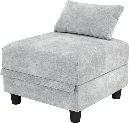 Vista 10 de LLappuil Sofa Storage Seat Module for Sectional Sofa, Square Ottoman for Modular Sectional Couches, Carton B, Beige Corduroy Pana beige