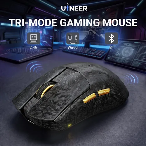 Vista 2 de Ratón inalámbrico para juegos de 1.94 oz Tri-Mode 32000 DPI Bluetooth