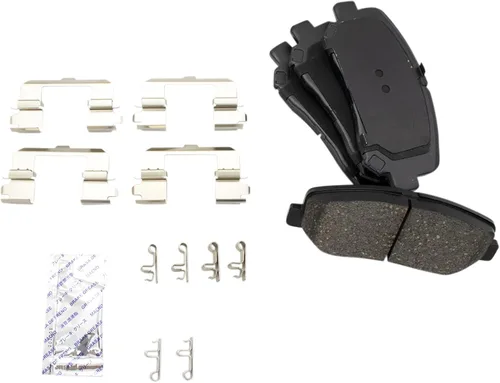 Vista 85 de TRQ Juego de pastillas de freno delantero y rotores con revestimiento de cerámica compatible con Jeep Compass Patriot 2017
