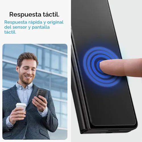 Vista 8 de Spigen GlasTR EZ FIT - Protector de pantalla de vidrio templado para Galaxy Z Fold 5