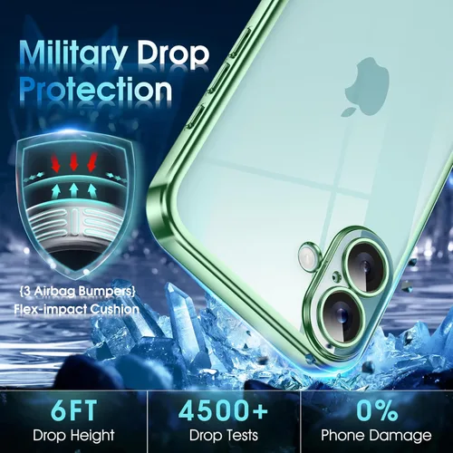 Vista 903 de Supdeal Funda cristalina transparente para iPhone 11, [No se amarillea] [Protección de la cámara] [Probado contra caídas de grado militar] Funda