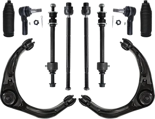 Vista 66 de Detroit Axle - Kit de suspensión delantera de 10 piezas para Chevrolet Trailblazer GMC Envoy 2004-2007 2005 2006 Soportes de brazo de control