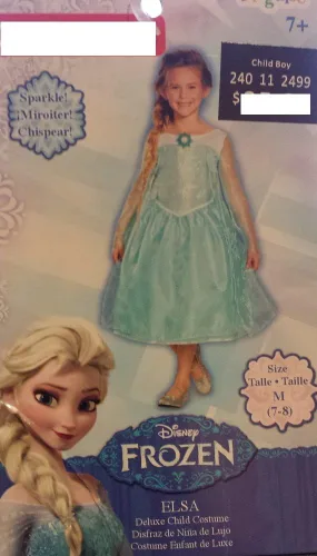 Vista 2 de Disfraz de Elsa de Frozen para niñas de lujo con lentejuelas M7-8 por Disney