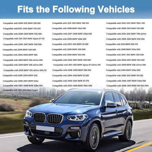 Vista 5 de WMPHE Actuador de bloqueo de puerta delantera izquierda del lado del conductor compatible con BMW E60 E65 E70 E90 E92-128i 135i 228i 230i 320i 323i