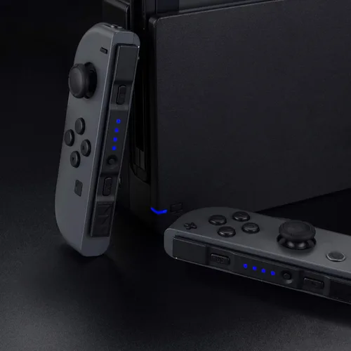 Vista 5 de eXtremeRate Firefly - Kit de afinación LED para Nintendo Switch Joycons Dock NS Joycon SL SR Botones Cinta Flex Cable Indicador LED de alimentación