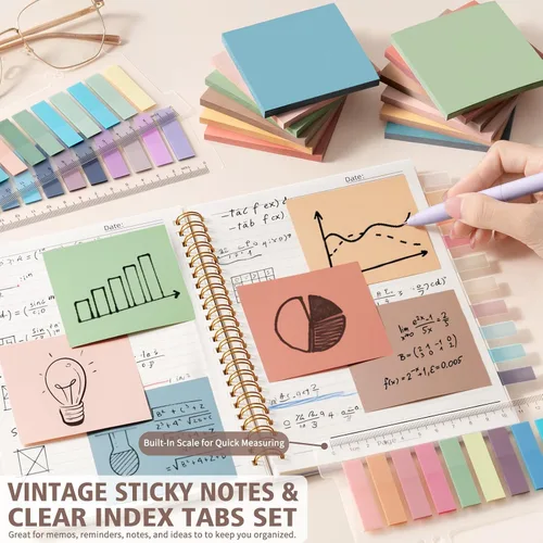 Vista 9 de 58 piezas de útiles escolares estéticos, lindo conjunto de cuadernos espiralados A5 con reglas universitarias, papelería para regreso a clases, kit