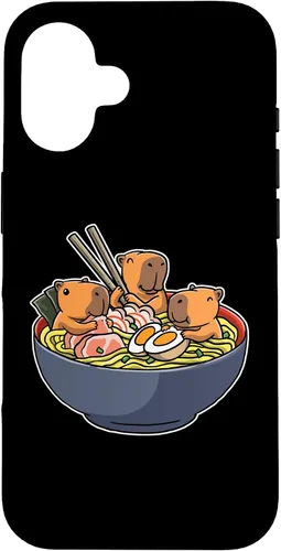 Vista 32 de Capybara Eating Ramen Funda para iPhone 17