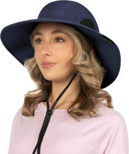 Vista 19 de SUN CUBE Sombrero de ala ancha para hombres y mujeres, sombreros de pesca, protección solar UV, sombrero de pescador, sombrero de pescador