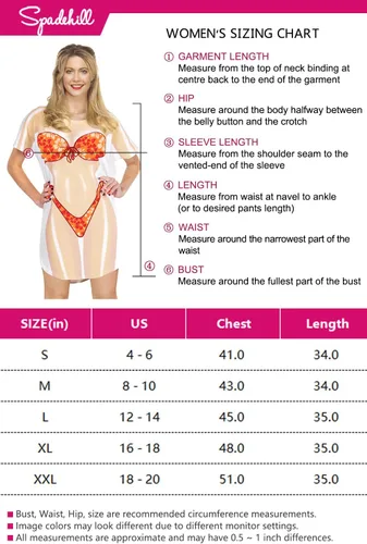 Vista 6 de Spadehill Traje de baño holgado de manga corta con estampado de bikini para mujer