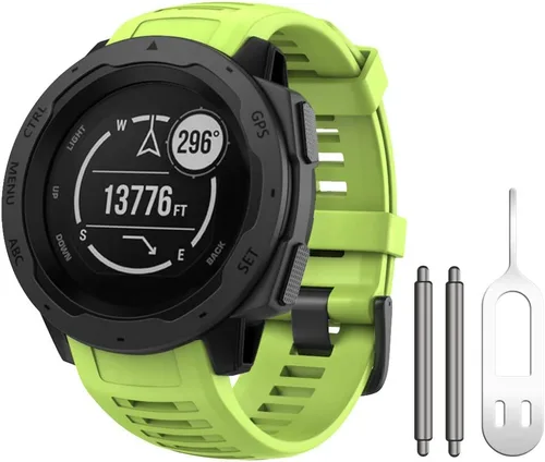 Vista 27 de NotoCity Correa de repuesto para Garmin Instinct, silicona suave, compatible con Garmin Instinct 2/Solar/Tactical(verde militar)