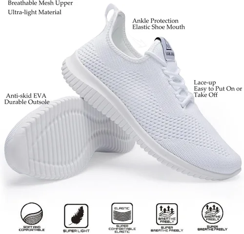 Vista 4 de BXYJDJ Zapatos deportivos para correr para hombre, para caminar, atléticos, gimnasio, fitness, deportes, ligeros, informales, para trabajo, correr