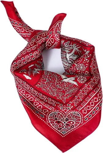 Vista 2 de MEISEE Bufandas cuadradas pequeñas de seda de morera 100 % de 21 x 21 pulgadas, bufanda para el cuello, transpirable, ligera, para mujer