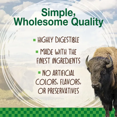 Vista 3 de Huesos comestibles para masticar, para perros de tamaño grande de hasta 50 lb, sabores silvestres, marca Nylabone, Bisonte, Total 1