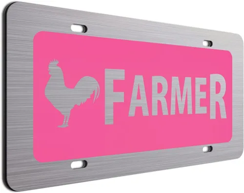 Vista 9 de Placa de matrícula de gallinero Regalo para agricultor Divertidos platos de tocador