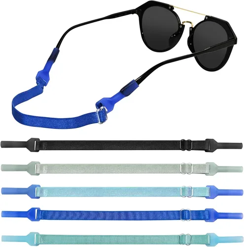 Vista 9 de 5 Pcs Adjustable Eyeglass Straps Anti-Slip Eyewear String Lanyard Retainers Sunglasses Eyeglasses for Men Women Kids