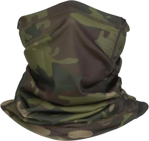 Vista 11 de Polaina de cuello de camuflaje, bufanda de esquí para hombres y mujeres, protección UV, resistente al viento, para pesca, caza, ciclismo