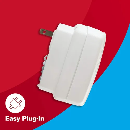 Vista 4 de FIRST ALERT Detector de monóxido de carbono enchufable de doble potencia con batería de reserva y pantalla digital, CO615, blanco, paquete de 3