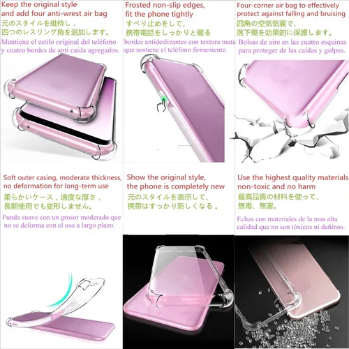 Vista 7 de USTIYA Funda para Huawei Nova 8 Clear Crystal TPU Cuatro Esquinas Cubierta Proteger Cámara Llanura Transparente Suave Teléfono Funda Protectora