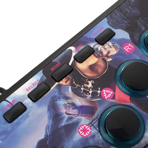 Vista 7 de Sunchi - Palo de combate 3 en 1 para PC PS3 Android TV Box Raspberry Pi Retro Pie