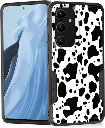 Vista 96 de Funda para Galaxy A14 5G, resistente de doble capa híbrida de policarbonato duro, goma suave, a prueba de golpes, funda protectora resistente