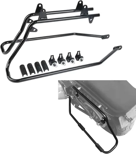 Vista 3 de TCT-MOTORPARTS Soportes de conversión para bolsas de sillín Guardaapoyo Compatible con Harley Heritage Springer Softail Fatboy FLSTF FLSTS 1984-2017