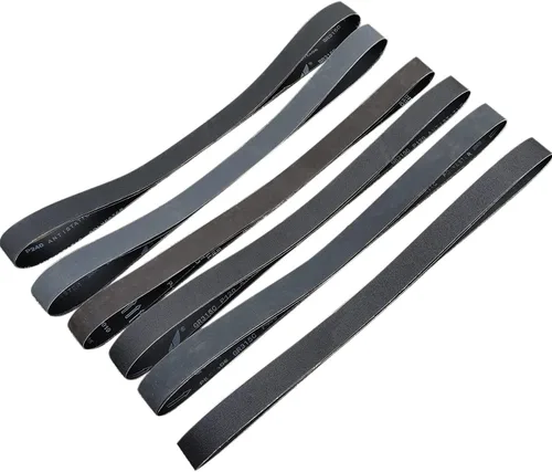 Vista 13 de Paquete de 24 correas de lijado de carburo de silicio de 1 x 30 pulgadas surtidas -120 240 400 600 800 y 1000 granos, bandas lijadoras de alto