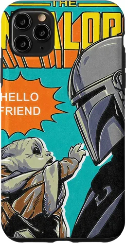 Vista 13 de Funda para iPhone 14 Pro Max Star Wars The Mandalorian Mando y el Niño