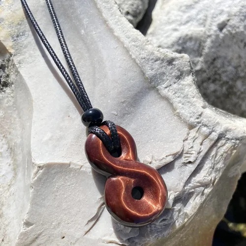 Vista 9 de Collar infinito, piedras preciosas auténticas, gemas de meditación, cristales y piedras curativas, regalos espirituales, joyería de yoga, amuletos