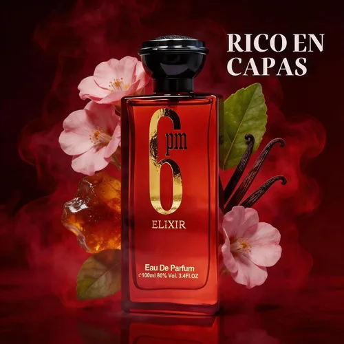 Vista 2 de A CENTER 6pm Elixir Eau de Parfum para hombre, 3.4 fl oz, cálida colonia de madera, fragancia de larga duración, aroma de tabaco ámbar, regalo