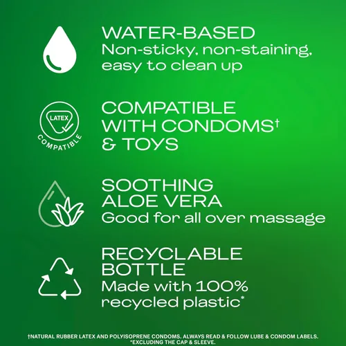 Vista 2 de Durex Massage & Play gel de masaje y lubricante íntimo 2 en 1, botella de 6.76 onzas, 234087637, Aloe Vera, 1, 1