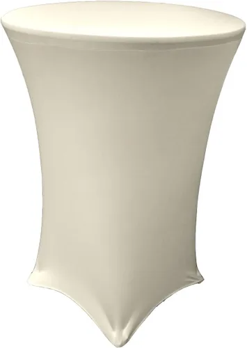 Vista 17 de LA Linen Mantel elástico ajustable de elastano para cóctel, 36 pulgadas, color negro