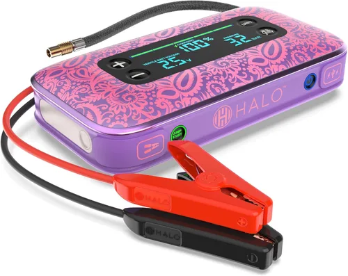 Vista 10 de HALO Bolt AIR Touch 1500A Jump Starter, Air Compressor, Power Bank, LED Light, Black