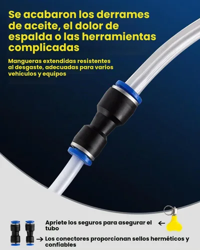 Vista 6 de Bomba eléctrica de cambio de aceite de 12 V 100 W, extractor de fluidos multiusos y bomba de transferencia para aceite de motor, líquido