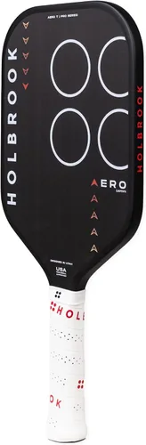 Vista 2 de Holbrook Paleta de pickleball sin bordes de la serie Aero: Aprobado por USAPA, superficie de fibra de carbono, núcleo de polipropileno de espuma