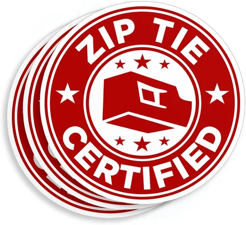 Vista 8 de Calcomanías certificadas con lazo de cremallera de 2 pulgadas, para construcción, casco duro, técnico, mecánico, electricista, de 2 pulgadas