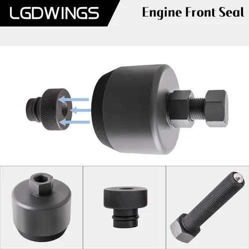 Vista 4 de Herramienta removedor de sello del cigüeñal delantero 303-1510, se adapta a Ford Super Duty 2011-2021 F250 F350 F450 F550, 6.7L Power Stroke Diesel