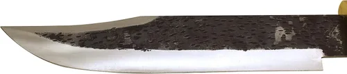 Vista 3 de Colección Montana Stag Handle Cuchillo de caza de hoja extremadamente afilada de 25 pulgadas con funda de cuero (acero al carbono)