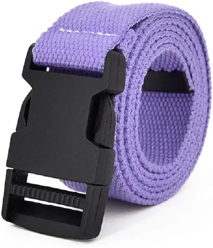 Vista 18 de AIBEARTY Cinturón de lona con hebilla ajustable, cintura larga para mujeres, hombres, adolescentes