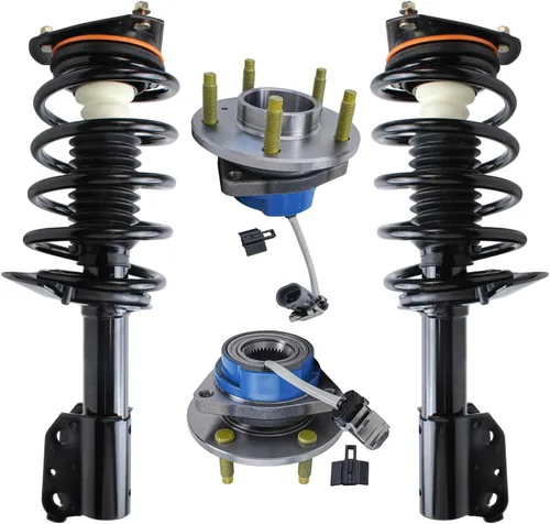Vista 26 de Detroit Axle - Kit de suspensión delantera 4WD para Nissan Frontier Pathfinder Xterra, 2 cubos de rodamientos de ruedas, 2 brazos de control