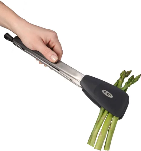 Vista 2 de OXO Good Grips - Pinzas flexibles de silicona de 14 pulgadas