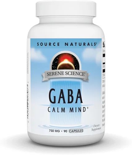 Vista 6 de Source Naturals Serene Science GABA, para una mente tranquila, 750mg - 45 cápsulas