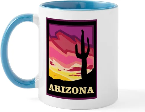 Vista 45 de CafePress ARIZONA Mugs Taza de café de cerámica de 11 oz (11.0 fl oz)